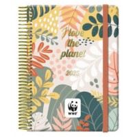 AGENDA 2025 WWF DÍA PÁGINA 12,5 X 18 CM CON 4 HOJAS DE PEGATINAS DOHE 12898 - 25 (Espera 4 dias) en Huesoi